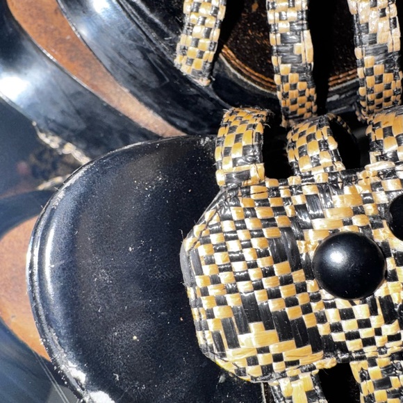 Bebe Aztec/gladiator Raffia sandal - Picture 3 of 11